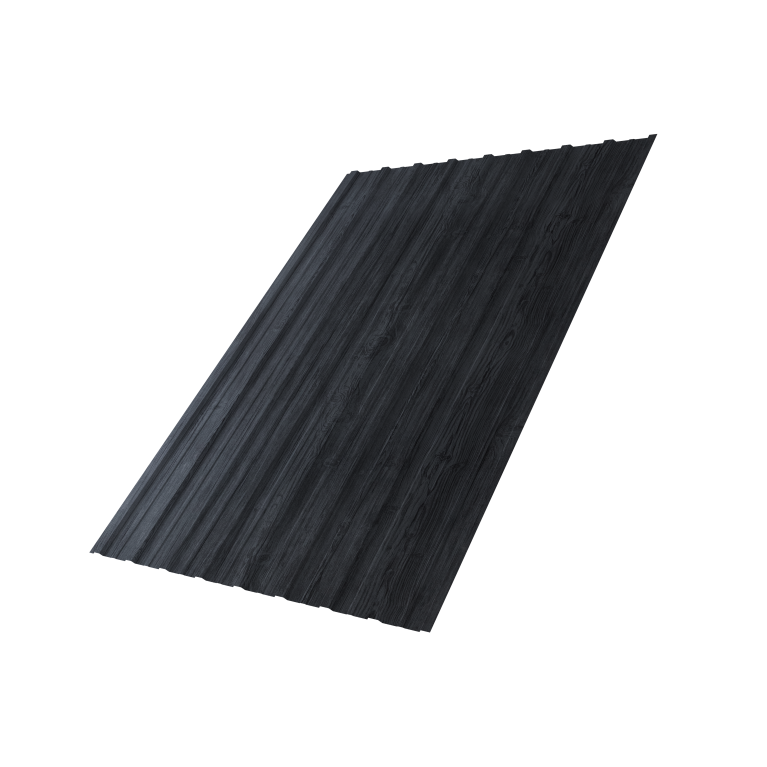 Профнастил С10A 0,45 Print Premium с пленкой Grey Wood TwinColor