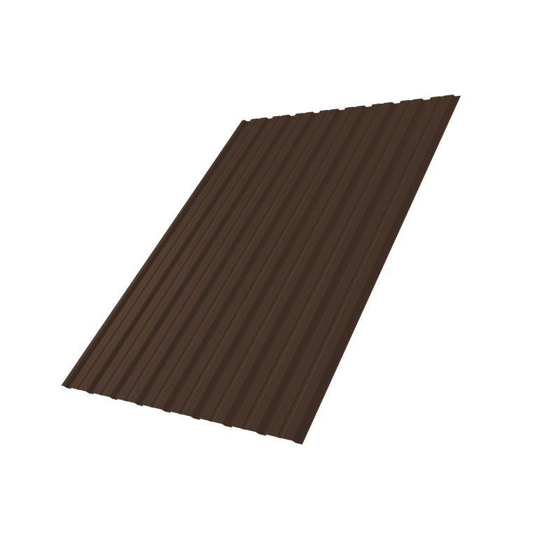 Профнастил С10B 0,45 Drap TwinColor RAL 8017 шоколад