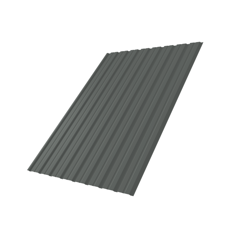 Профнастил С10B 0,45 PE RAL 7005 мышино-серый