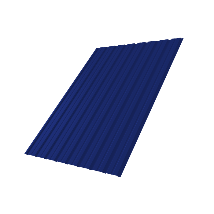 Профнастил С10B 0,45 PE с пленкой RAL 5002 ультрамариново-синий