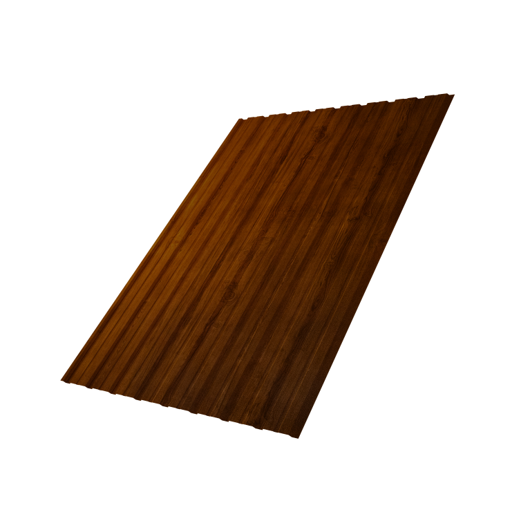 Профнастил С10B 0,45 Print-Double Premium с пленкой Golden Wood Intense F