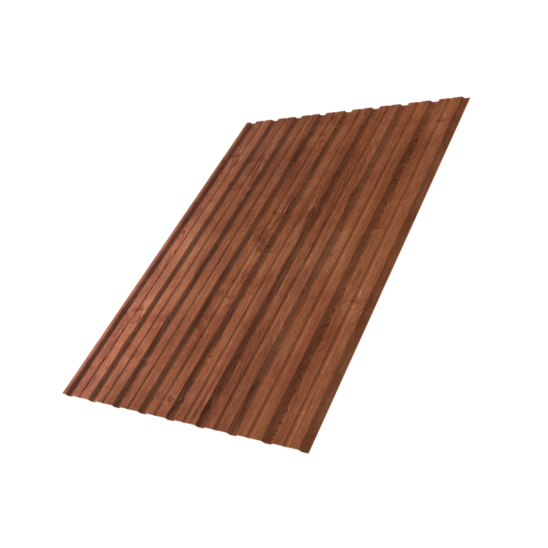 Профнастил С10B 0,45 Print Premium Rowan Wood Intense FTC