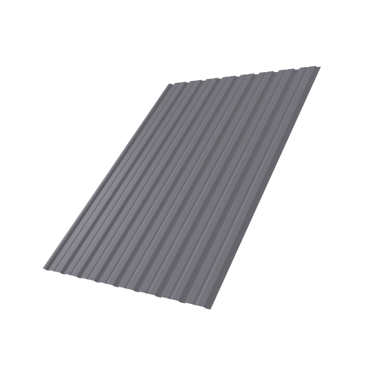 Профнастил С10B 0,5 PE RAL 7004 сигнальный серый