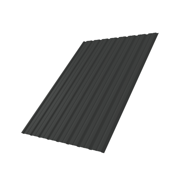 Профнастил С10B 0,5 Satin Matt TX RAL 7016 антрацитово-серый