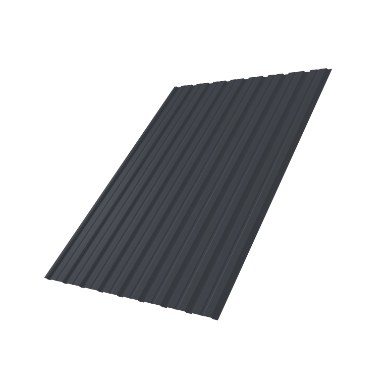 Профнастил С10B 0,5 Satin Matt TX RAL 7024 мокрый асфальт