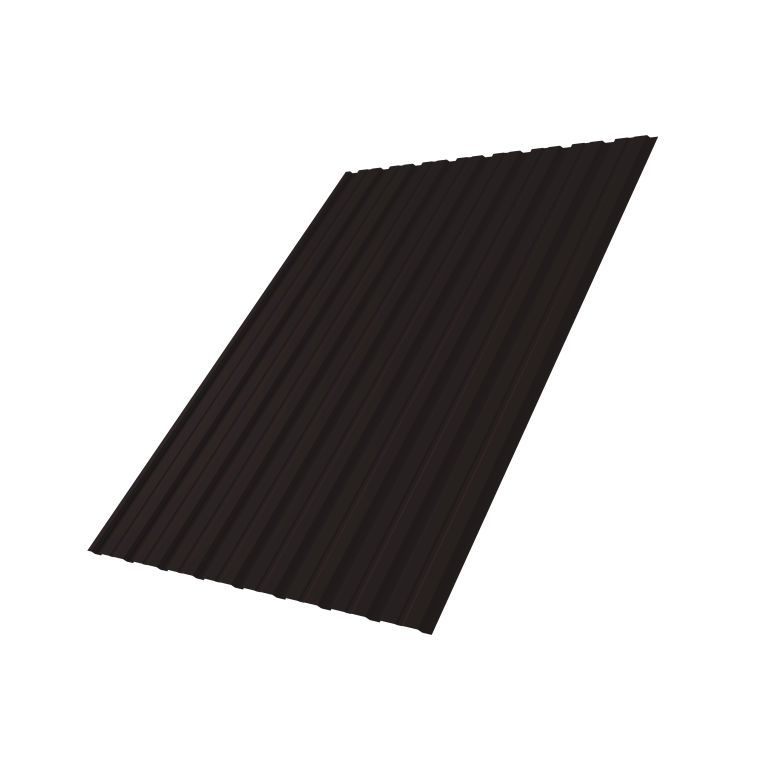 Профнастил С10B 0,5 Satin RAL 9005 черный