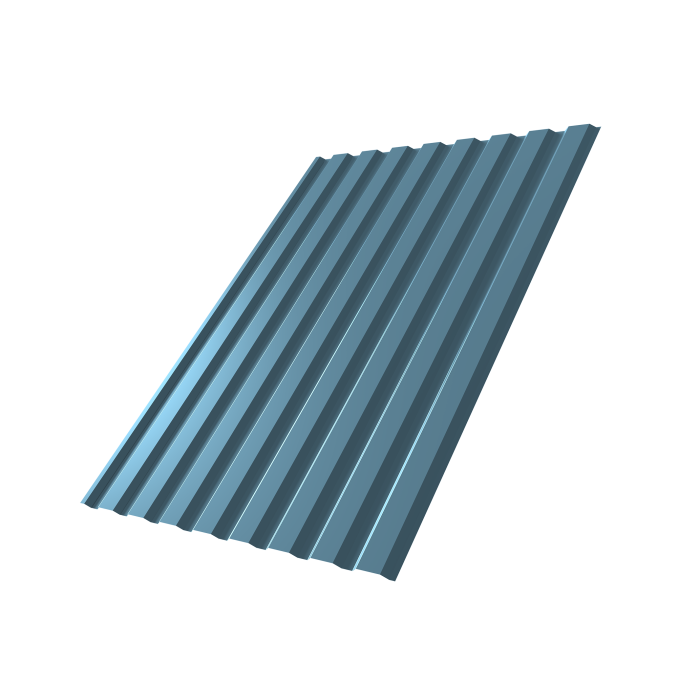 Профнастил С20A 0,45 Drap TX RAL 5024 пастельно-синий