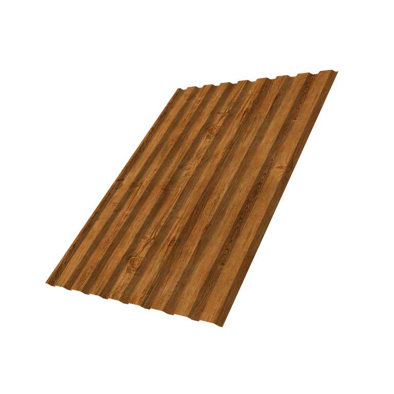 Профнастил С20A 0,45 Print-Double Elite Golden Wood