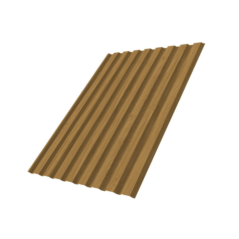 Профнастил С20A 0,45 Print Elite Honey Wood TwinColor