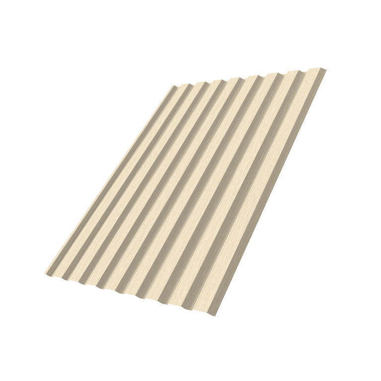 Профнастил С20A 0,45 Print Elite Milky Wood TwinColor