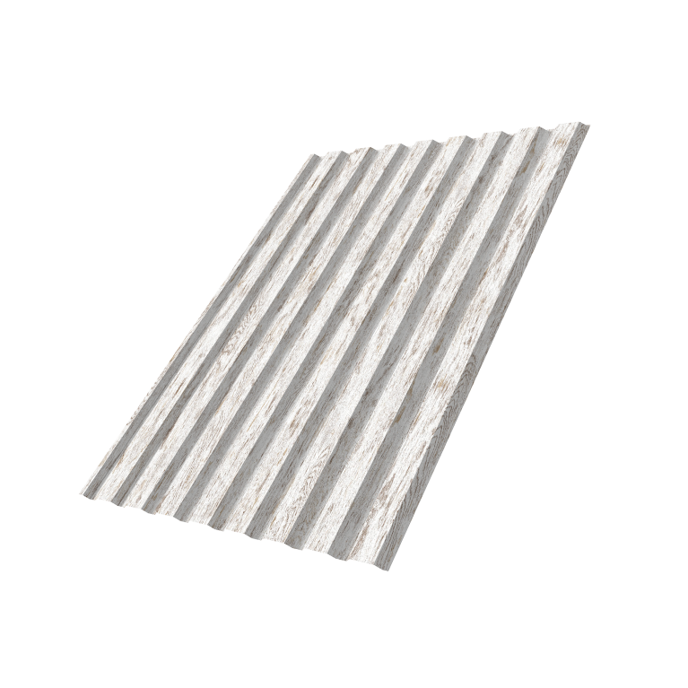 Профнастил С20A 0,45 Print Elite Snow Wood TwinColor