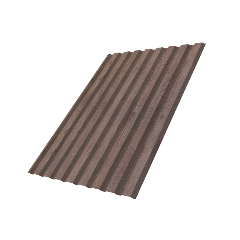 Профнастил С20A 0,45 Print Elite White Wood TwinColor