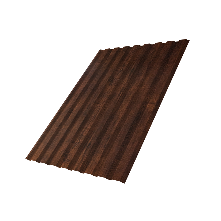 Профнастил С20A 0,45 Print Premium Cherry Wood Dark FTC