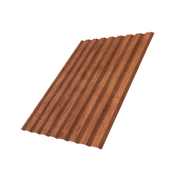Профнастил С20A 0,45 Print Premium Rowan Wood Intense FTC