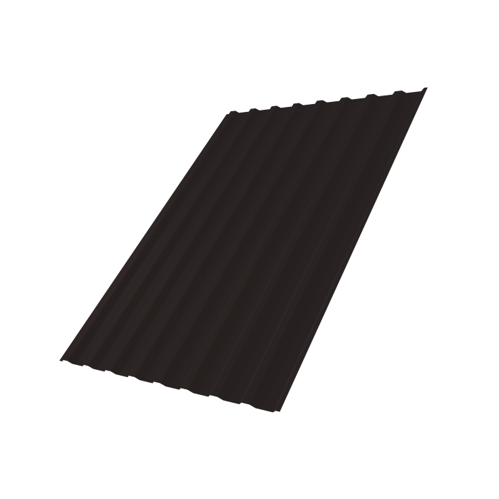 Профнастил С20B 0,4 PE-Matt-Double RAL 9005 черный