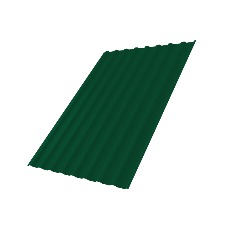 Профнастил С20B 0,45 PE-Double RAL 6005 зеленый мох