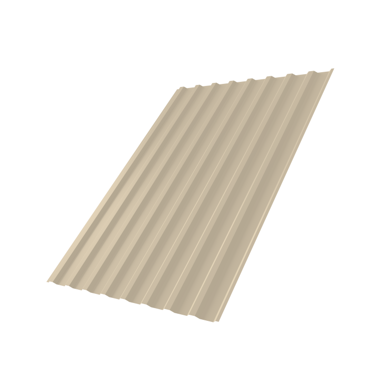 Профнастил С20B 0,45 PE RAL 1015 светлая слоновая кость