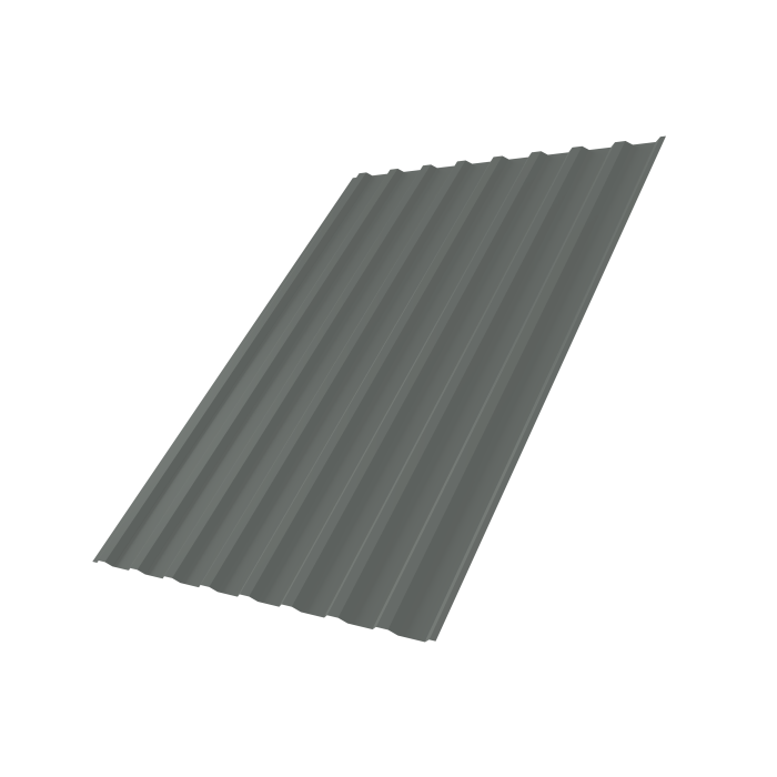 Профнастил С20B 0,45 PE RAL 7005 мышино-серый
