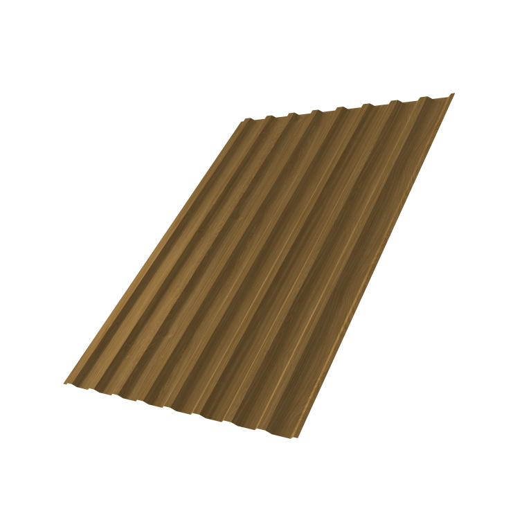 Профнастил С20B 0,45 Print Elite Honey Wood TwinColor