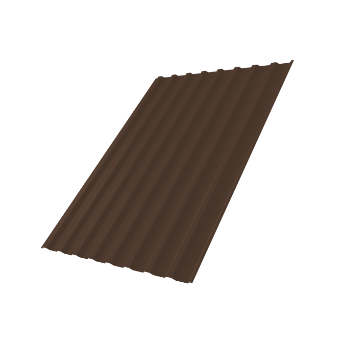 Профнастил С20B 0,5 Satin Matt RAL 8017 шоколад