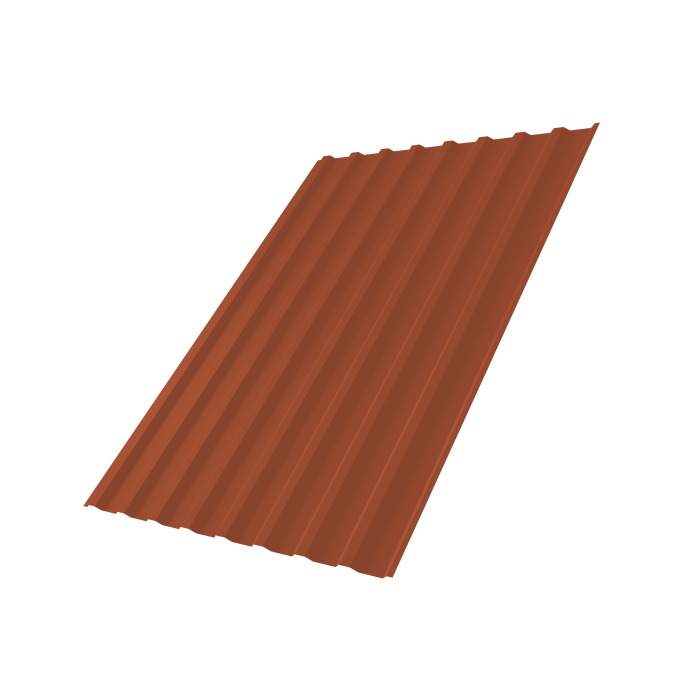 Профнастил С20B 0,5 Velur X RAL 8004 терракота