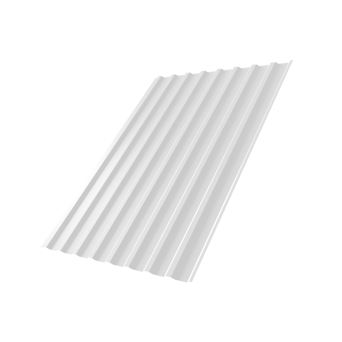 Профнастил С20B Дачный PE RAL 9003 сигнальный белый