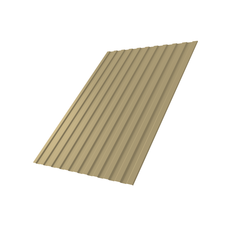 Профнастил С8A v01 0,45 PE RAL 1014 слоновая кость