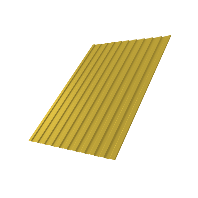 Профнастил С8A v01 0,45 PE RAL 1018 цинково-желтый