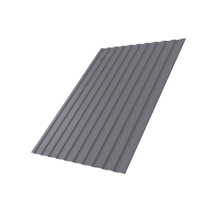 Профнастил С8A v01 0,45 PE с пленкой RAL 7004 сигнальный серый