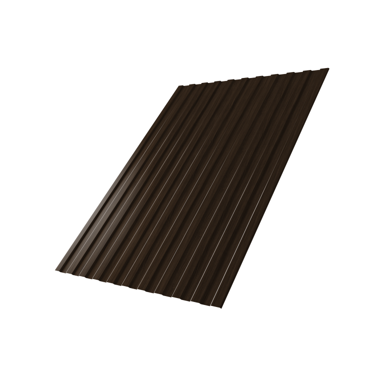 Профнастил С8A v01 0,45 Print Elite Coffee Wood TwinColor