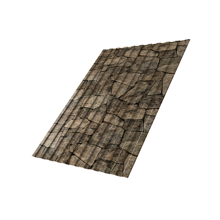 Профнастил С8A v01 0,45 Print Elite King Stone TwinColor