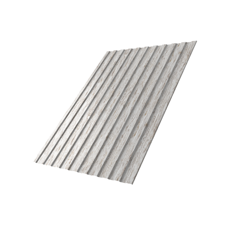 Профнастил С8A v01 0,45 Print Elite Snow Wood TwinColor