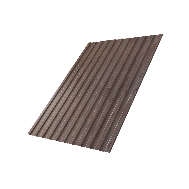 Профнастил С8A v01 0,45 Print Elite White Wood TwinColor