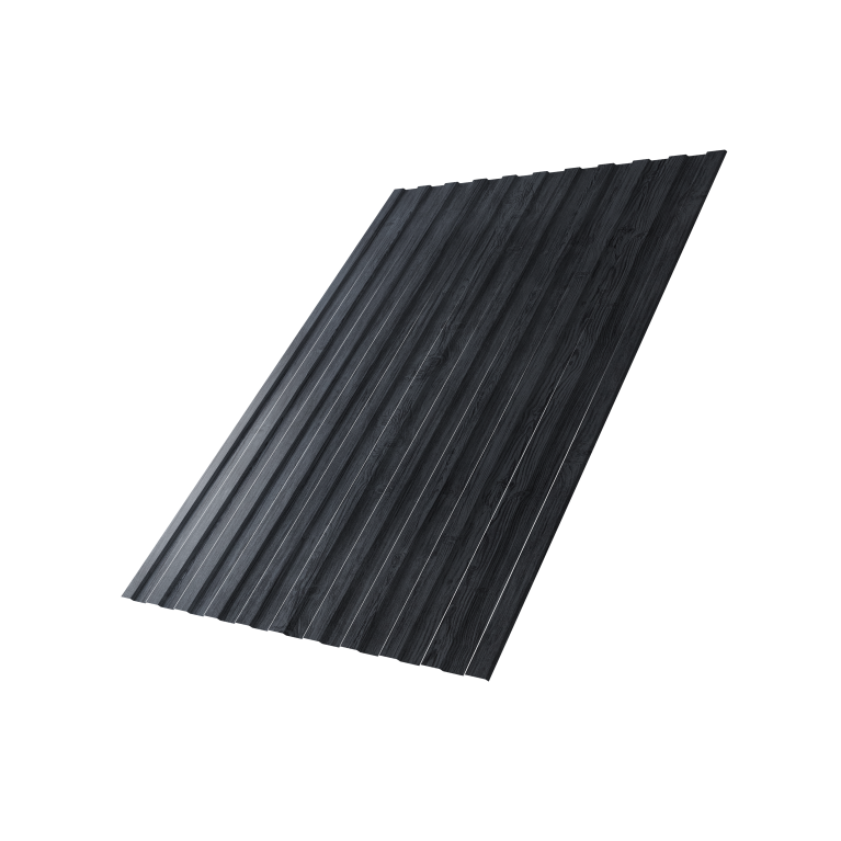 Профнастил С8A v01 0,45 Print Premium Grey Wood TwinColor