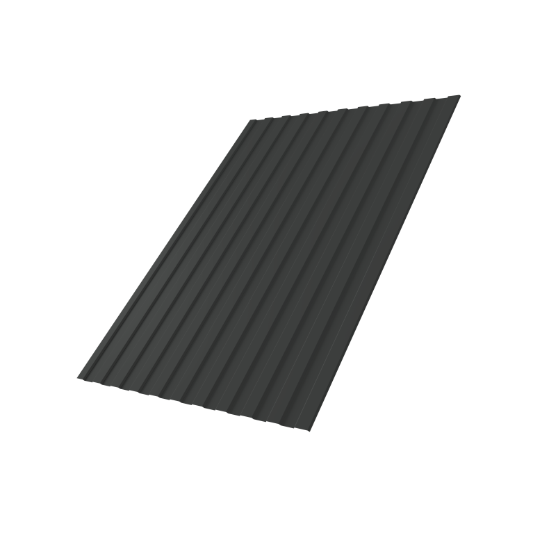 Профнастил С8A v01 0,5 Satin RAL 7016 антрацитово-серый